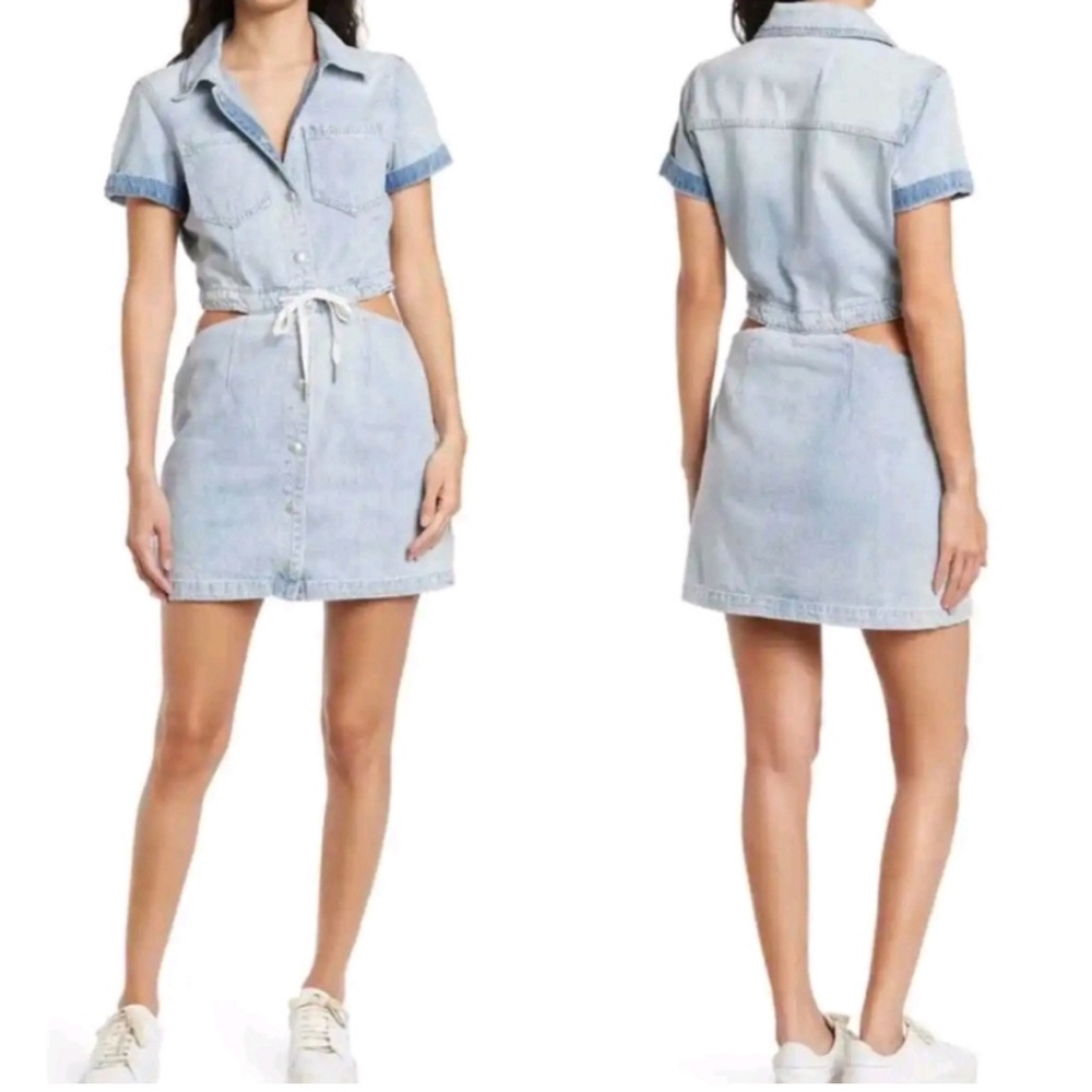Blank NYC denim cutout dress size large